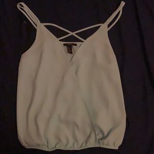 Light blue Spaghetti Top Blouse